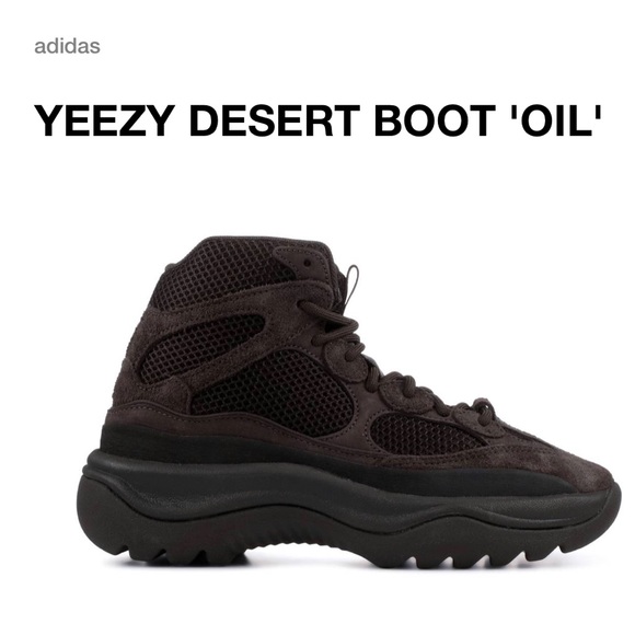 BNIB Yeezy DSRT BOOT in Oil (Deep brown suede) - Picture 1 of 4